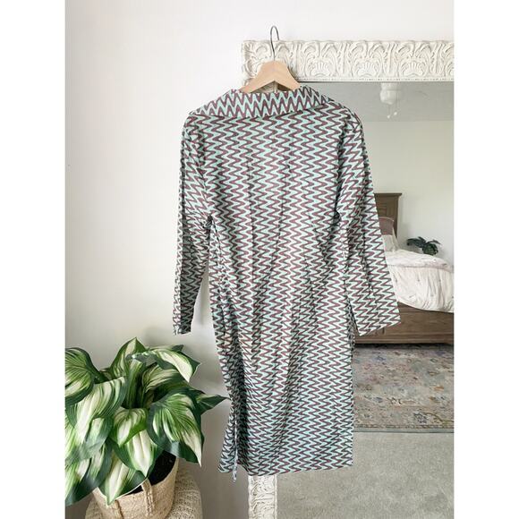 Zara Retro Printed Tie Front Tunic Coverup - Picture 10 of 12